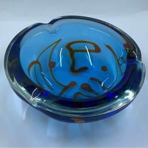 MCM ART GLASS ASHTRAY